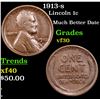 Image 1 : 1913-s Lincoln Cent 1c Grades vf++