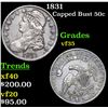 Image 1 : 1831 Capped Bust Half Dollar 50c Grades vf++