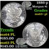 Image 1 : 1886-p Morgan Dollar $1 Grades Select Unc+ PL