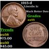 Image 1 : 1915-d Lincoln Cent 1c Grades Choice AU