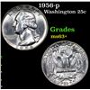Image 1 : 1956-p Washington Quarter 25c Grades Select+ Unc
