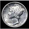 Image 2 : 1916-p Mercury Dime 10c Grades Select AU