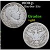 Image 1 : 1900-p Barber Quarter 25c Grades vg+
