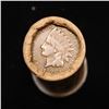 Image 2 : Mixed small cents 1c orig shotgun roll, 1918-d Wheat Cent, 1892 Indian Cent other end