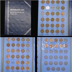 Partial Lincoln cent book 1941-1968 66 coins