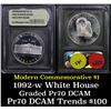 Image 1 : 1992-W White House Modern Commem Dollar $1 Grades GEM++ Proof Deep Cameo