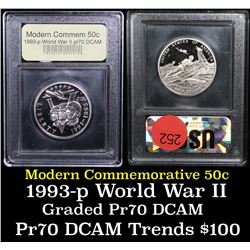 1991-1995-P WWII Modern Commem Half Dollar 50c Grades GEM++ Proof Deep Cameo