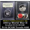 Image 1 : 1991-1995-P WWII Modern Commem Half Dollar 50c Grades GEM++ Proof Deep Cameo