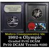 Image 1 : 1992-S Olympic Modern Commem Half Dollar 50c Grades GEM++ Proof Deep Cameo
