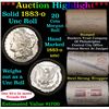Image 1 : ***Auction Highlight*** Full UNCIRCULATED solid date 1883-o Morgan silver $1 roll, 20 coins   (fc)