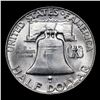 Image 3 : 1958-d Franklin Half Dollar 50c Grades Choice Unc+ FBL