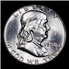 Image 2 : 1958-p Franklin Half Dollar 50c Grades Choice+ Unc