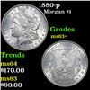 Image 1 : 1880-p Morgan Dollar $1 Grades Select+ Unc