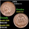 Image 1 : 1901 Indian Cent 1c Grades Select Unc BN