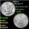 Image 1 : 1891-s Morgan Dollar $1 Grades Select Unc