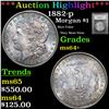 Image 1 : ***Auction Highlight*** 1882-p Morgan Dollar $1 Graded Choice+ Unc By USCG (fc)