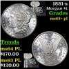 Image 1 : 1881-s Morgan Dollar $1 Grades Select Unc+ PL