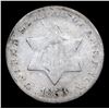 Image 2 : 1853 Three Cent Silver 3cs Grades f+
