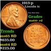 Image 1 : 1913-p Lincoln Cent 1c Grades Choice+ Unc RD
