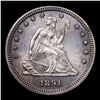 Image 2 : ***Auction Highlight*** 1891-p Seated Liberty Quarter 25c Graded Choice+ Unc By USCG (fc)