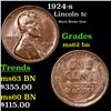 Image 1 : 1924-s Lincoln Cent 1c Grades Select Unc BN
