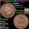 Image 1 : ***Auction Highlight*** 1909-s Indian Cent 1c Graded xf details By USCG (fc)