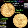 Image 1 : ***Auction Highlight*** 1899-o Gold Liberty Eagle $10 Graded Select+ Unc By USCG (fc)