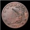 Image 2 : 1827 Coronet Head Large Cent 1c Grades vg+