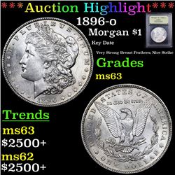 ***Auction Highlight*** 1896-o Morgan Dollar $1 Graded Select Unc By USCG (fc)