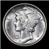 Image 2 : ***Auction Highlight*** 1917-p Mercury Dime 10c Graded GEM+ FSB By USCG (fc)