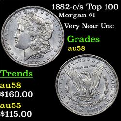 1882-o/s Top 100 Morgan Dollar $1 Grades Choice AU/BU Slider