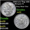 Image 1 : 1882-o/s Top 100 Morgan Dollar $1 Grades Choice AU/BU Slider