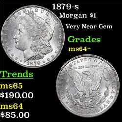 1879-s Morgan Dollar $1 Grades Choice+ Unc