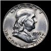 Image 2 : 1955-p Bugs Bunny Franklin Half Dollar 50c Grades Select Unc+ FBL