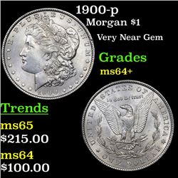1900-p Morgan Dollar $1 Grades Choice+ Unc