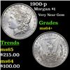 Image 1 : 1900-p Morgan Dollar $1 Grades Choice+ Unc