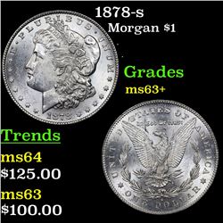 1878-s Morgan Dollar $1 Grades Select+ Unc