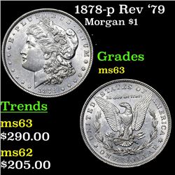 1878-p Rev '79 Morgan Dollar $1 Grades Select Unc