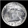 Image 3 : 1956-p Franklin Half Dollar 50c Grades Select Unc+ FBL