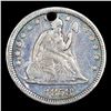 Image 2 : 1858-p Seated Liberty Quarter 25c Grades vf details