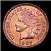 Image 2 : 1907 Indian Cent 1c Grades Unc Details