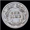 Image 3 : 1912-p Barber Dime 10c Grades xf+