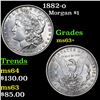 Image 1 : 1882-o Morgan Dollar $1 Grades Select+ Unc