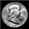 Image 2 : 1963-d Franklin Half Dollar 50c Grades Select+ Unc