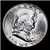 Image 2 : 1952-p Franklin Half Dollar 50c Grades Select Unc+ FBL
