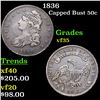 Image 1 : 1836 Capped Bust Half Dollar 50c Grades vf++