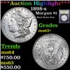 Image 1 : ***Auction Highlight*** 1898-s Morgan Dollar $1 Graded Select+ Unc By USCG (fc)