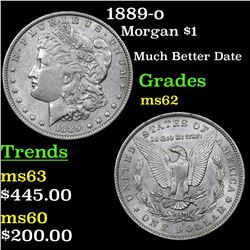 1889-o Morgan Dollar $1 Grades Select Unc