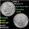 Image 1 : 1889-o Morgan Dollar $1 Grades Select Unc