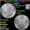 Image 1 : ***Auction Highlight*** 1883-s Morgan Dollar $1 Graded Select Unc By USCG (fc)